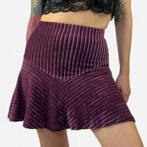 Free people burgundy ribbed velvet